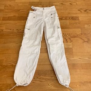 I Am Gia white cargo pants